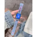 Cinturino per smartwatch in denim con ricami di cuori e stelle, elegante cinturino di ricambio. - Compatibile: Apple 38/40/41/(10ª Gen 42mm) Universale / Azzurro-Cuore