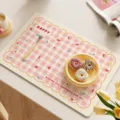 Rosa kariert PVC Tischset wasserdicht abwischbar Küche Esszimmer Tischschutz Matte - 40*50cm / Schatz-Verkauf
