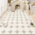 Alfombra para mascotas de PVC impermeable antideslizante con valla de seguridad para salon - Paraíso Minimalista