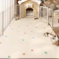 Tappeto per animali lavabile con stelle colorate, tappetino antiscivolo per recinto cani e gatti. - Paradiso Per Animali 1