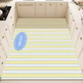 Alfombra de cocina larga a rayas antideslizante impermeable a prueba de aceite lavable - 40x60cm / Estilo Cuadros Privados (Yi Mo Jing)