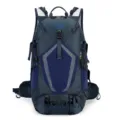 Professional 36L waterproof outdoor hiking backpack, large capacity blue sports rucksack. - 36-55L / Blue
