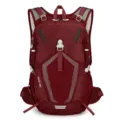 Lightweight 28L outdoor hiking backpack for men, casual travel daypack in dark red. - Dark Red
