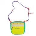 Colorful outdoor crossbody bag with dopamine color blocking and portable phone pocket. - Spruce Green