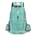 Waterproof 40L outdoor hiking backpack, lightweight casual rucksack for camping and travel use. - 40L / Light Blue