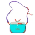 Casual waterproof contrast color crossbody bag for women, stylish lightweight shoulder bag. - Lake Blue