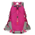 Pink 40L waterproof hiking backpack for outdoor sports and camping travel daily use - 40L / Rose Red