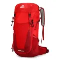 Red 36L waterproof outdoor hiking backpack with ergonomic suspension system and durable nylon. - 35L / Red