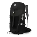 Detailed view of the 36L black professional mountaineering backpack with durable buckles. - 36L / Black