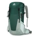 AZELA 36L waterproof nylon hiking backpack with suspension frame for outdoor sports. - 35L / Dark Green
