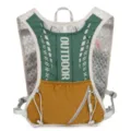 Breathable trail running backpack lightweight hydration vest for outdoor sports 5L capacity - Green