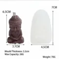 Stampo in silicone per candela Buddha fai da te artigianato accessorio per cera - modello 2