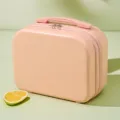 Pink mini vanity case makeup suitcase 14 inch portable travel storage cosmetic bag box - 069# Pink