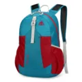 Lightweight 25L blue and red foldable backpack for outdoor hiking, travel and sports use. - 25L / Lake Blue
