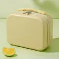 Small yellow cosmetic case mini luggage portable travel storage bag makeup organizer box - 069# Yellow