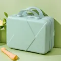 Μικρή σκληρή βαλίτσα καλλυντικών 14 ιντσών φορητή θήκη ταξιδιού μικρή αποσκευή κουτί - Ανοιχτό μπλε
