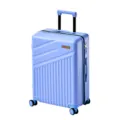 Valigia da viaggio azzurra con manico telescopico, ruote multidirezionali e serratura di sicurezza. - 20 Pollici / Blu