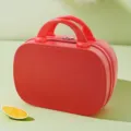 Valise cosmétique rouge de 14 pouces mini bagage de voyage petit sac à main variante. - Mallette de Maquillage Multifonctionnelle 14 Pouces / Rouge Vif