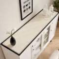 Tapis de protection minimaliste noir et blanc pour meuble d'entrée et dessus de meuble TV. - 30*80cm / JYT Minimaliste