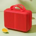 Red mini suitcase 14 inch makeup case portable small luggage cosmetic storage box variant - 14 Inch Multifunctional Cosmetic Case / Bright Red