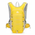 Lightweight outdoor cycling backpack with breathable mesh straps and front bungee cord. - Swan Yellow