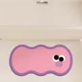 Niedliches Cartoon Kieselgur Badematten Detail, stark saugfähige rutschfeste Matte. - Duo Duo Pink Lila