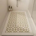 Tappeto antiscivolo da bagno stile crema, tappetino da doccia ritagliabile e cavo. - 45x70cm / Quadri Crepuscolari