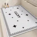 Modern minimalist bathroom loofah floor mat, household non-slip easy-care shower room drainage mat. - 45x70cm / Starry Dots