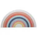 Tappetino antiscivolo semicerchio con arcobaleno per ingresso casa e pavimento - 45*90cm (Anello di Filo) / Caramelle Arcobaleno