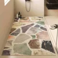 Tappeto da bagno moderno minimalista, tappeto antiscivolo a drenaggio cavo per la doccia. - 45x70cm / Shizhi Banlan