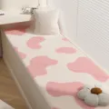 Coussin de fenêtre en fausse cachemire motif vache rose doux balcon tapis de sol déco - 40x60cm / Imprimé Vache Rose