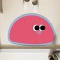 Simpatico tappetino da bagno in terra di diatomee colore dopamina assorbente - 60x90cm / Colorato Rosa e Blu