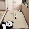 Tappeto da bagno antiscivolo con simpatico motivo panda, tappetino in PVC impermeabile per doccia. - Panda Monello B