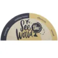 Semi-circular doormat high elastic loop pile entrance mat travel design anti slip floor mat - Travel Life Yellow
