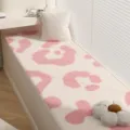 Tapis de baie vitrée en peluche motif lait, long tapis de sol doux pour le salon et le balcon - 40x60cm / Motif Rose
