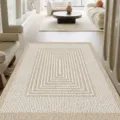 Wabi-sabi Style PVC Loop Mat Non-Slip Door Mat Wear-Resistant Geometric Floor Mat for Entrance - Ande Style