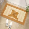 Simpatico tappeto bagno assorbente con orsetto, tappetino antiscivolo per doccia e casa. - 20*30cm / Orso con Pane