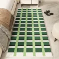 Cashmere-feel dopamine stripe bedroom runner rug, soft and cozy floor mat for home decor. - Winter Style 10