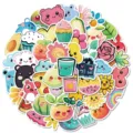 Süße ästhetische Cartoon Graffiti Aufkleber Set, bunte wasserdichte Vinyl Sticker für Laptops. - 50 Stück/Packung