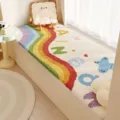 Simpatico tappeto arcobaleno per finestra peluche morbido antiscivolo decorazione casa dolce - 40*60cm (Cachemire Sintetico) / Ponte Arcobaleno