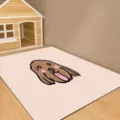 Primo piano dettagliato del tappetino con motivo di cane dei cartoni animati, texture morbida e stampa. - 60x120cm Pulizia Facile / Tappetino per Animali 11