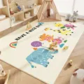 Tappeto gioco bambini animali cartoni animati antiscivolo accogliente arredamento cameretta - 60x60cm (Velluto di Cristallo) / Vita Infantile