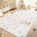 Dopamine colorful polka dot baby crawling mat, non-slip crystal velvet living room carpet. - Dopamine Town