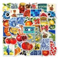 Mediterrane Tomaten und Zitronen wasserfeste Aufkleber fur Tagebuch und Handytu - Standard