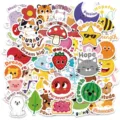 50 Stk. süße motivierende Cartoon Sticker wasserdichte Vinyl Aufkleber für Laptop und Tagebuch. - Inspirierende Cartoon Zitate Aufkleber Set