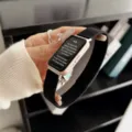 Cinturino per orologio magnetico in silicone di ricambio per smartwatch, resistente e comodo. - Apple 38/40/41mm [S10 42mm] / Nero
