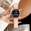 Cinturino per orologio in nylon rosa compatibile con smartwatch, morbido e traspirante. - Rosa chiaro