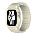 Silicone Magnetic Watch Strap Case for Apple Watch Ultra 8 7 SE 49mm 45mm 44mm Sport Band - 41mm / Starlight