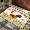 Farmhouse rooster pattern doormat, non-slip absorbent floor mat for home entrance. - 40*60cm / Style 8 (RZ-EGGS08)