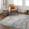 Modern bohemian area rug for living room, distressed vintage carpet for bedroom and sofa decor. - 50*80cm / Almeria-2